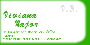 viviana major business card